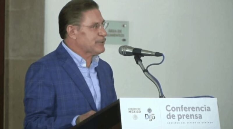 Gobernador de Durango da positivo a COVID-19